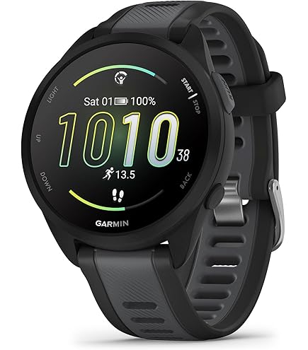 Garmin Forerunner 255 (46 mm), Easy to Use Lightweight GPS